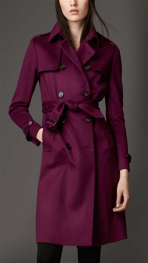 burberry dark purple coat|burberry trench coat women black.